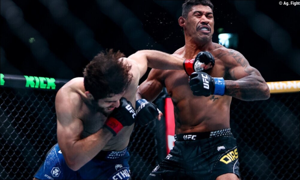 Luis Felipe Dias começa bem, mas acaba nocauteado por francês no UFC Paris