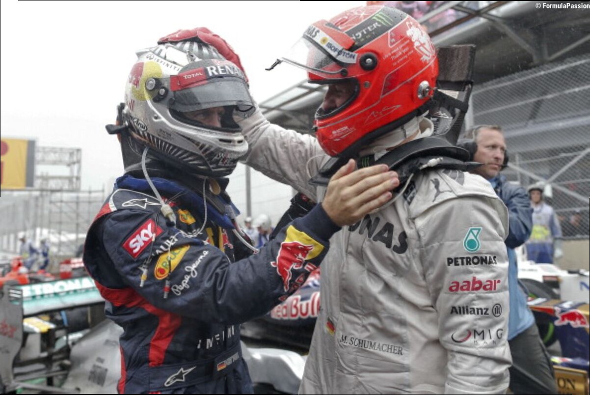 L'emozione di Vettel per il giro sulla F2002 di Schumacher: "Fosse qui gli direi 'Guidala tu, è tua'"