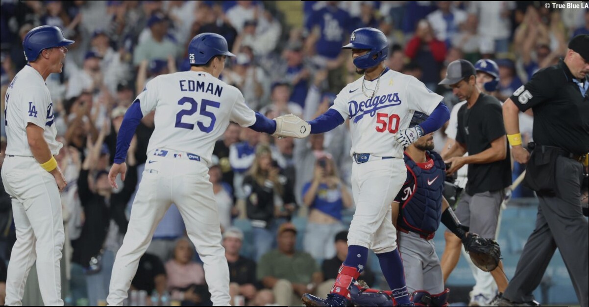 Dodgers storm their way back to sweep Nationals