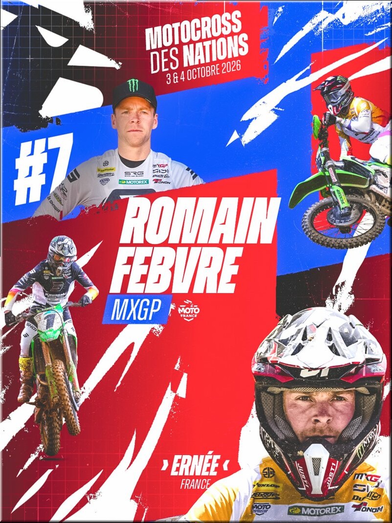 MOTOCROSS des NATIONS – France, Ernée, en route vers une 8ème étoire, l'Équipe de France dévoilée