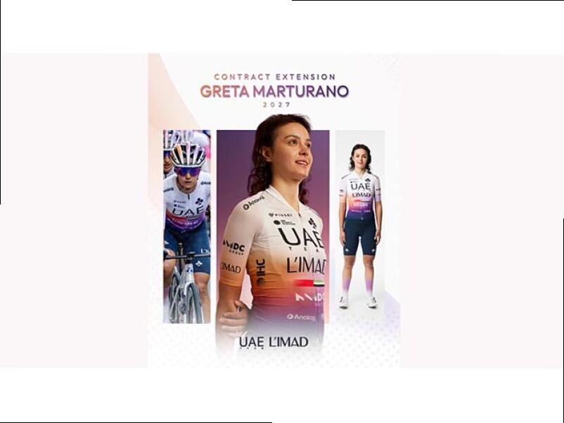 UAE TEAM L'IMAD. GRETA MARTRURANO RINNOVA PER LA STAGIONE 2027