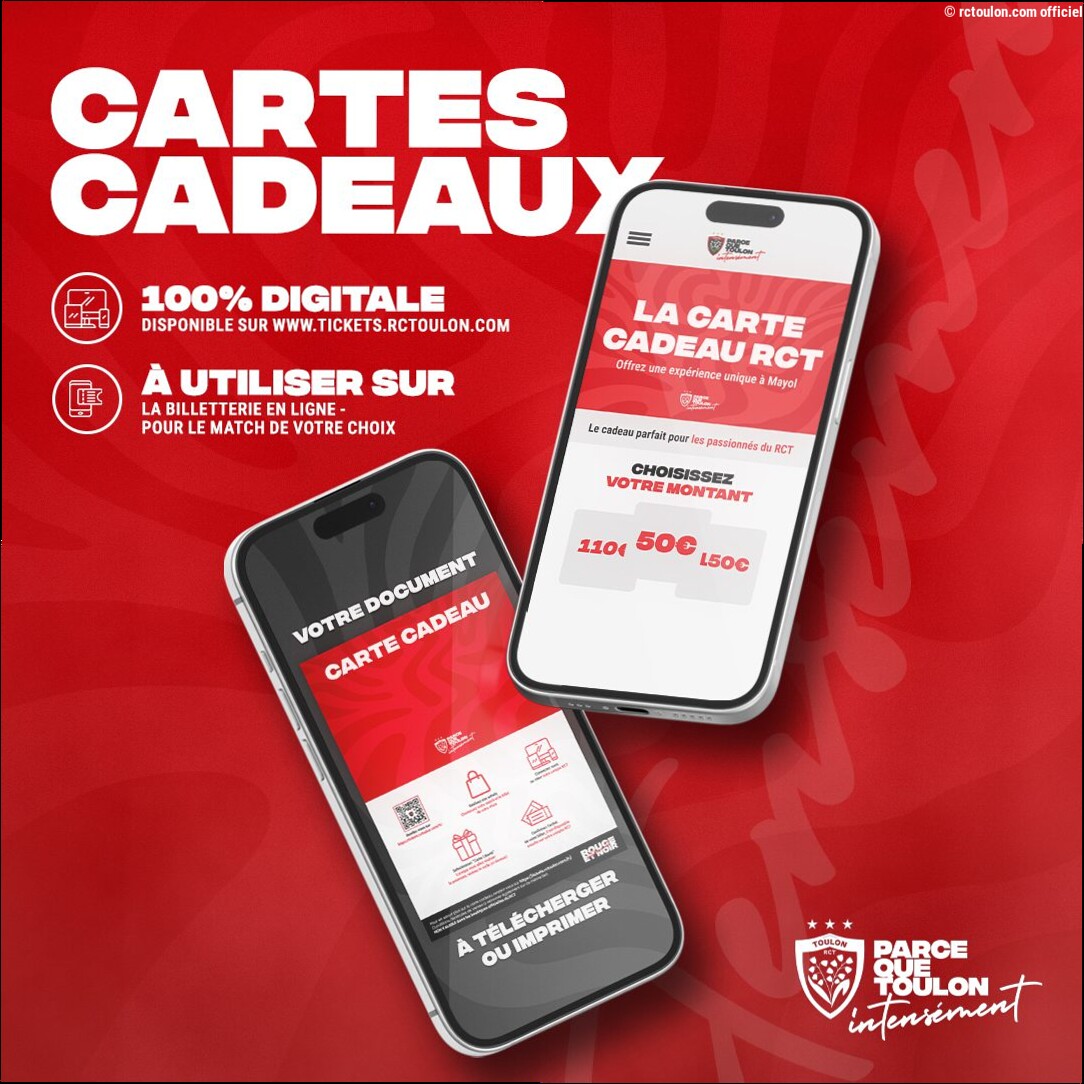 Offrez l'émotion d'un match du RCT !