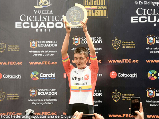 Kevin Navas gana en Riobamba y Bayron GuamÃ¡ sigue lÃ­der de la Vuelta a Ecuador 2026