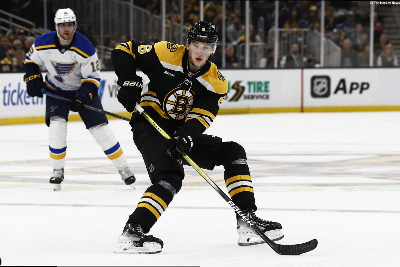 Could The St. Louis Blues Target Bruins' Mason Lohrei If Their Alexander Nikishin Pursuit Falters?
