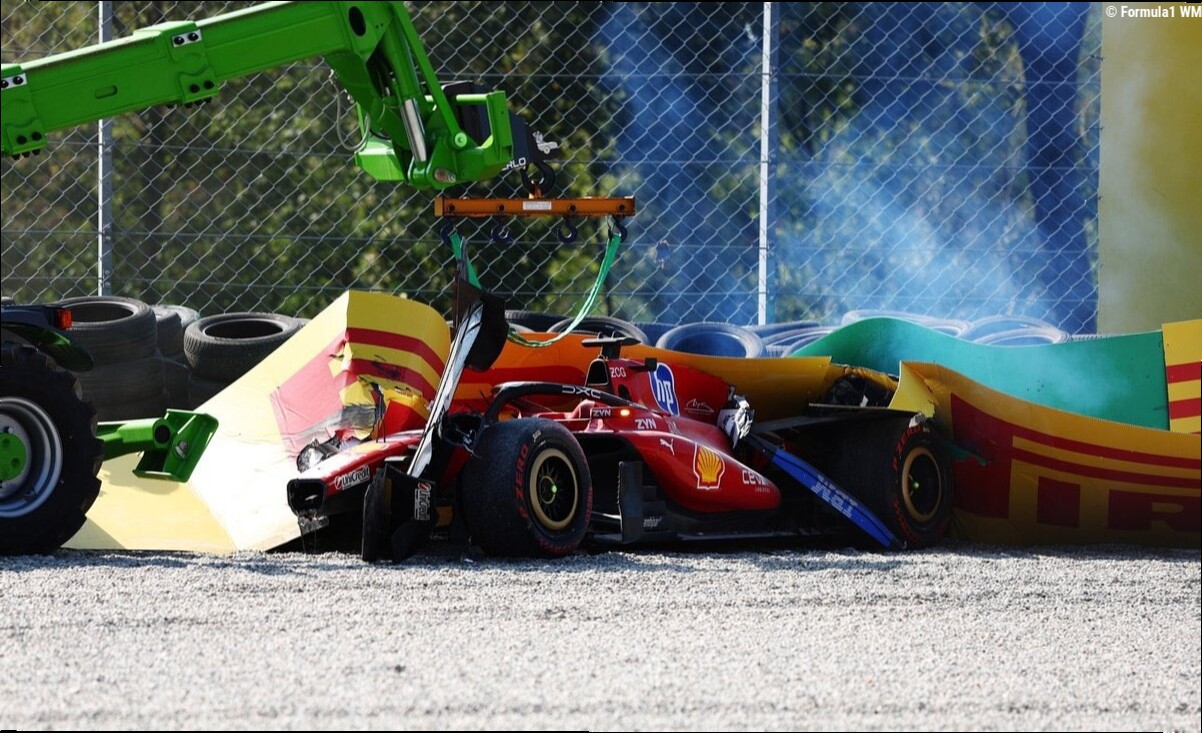 Monza, bordata di TecPro dopo il crash di Leclerc