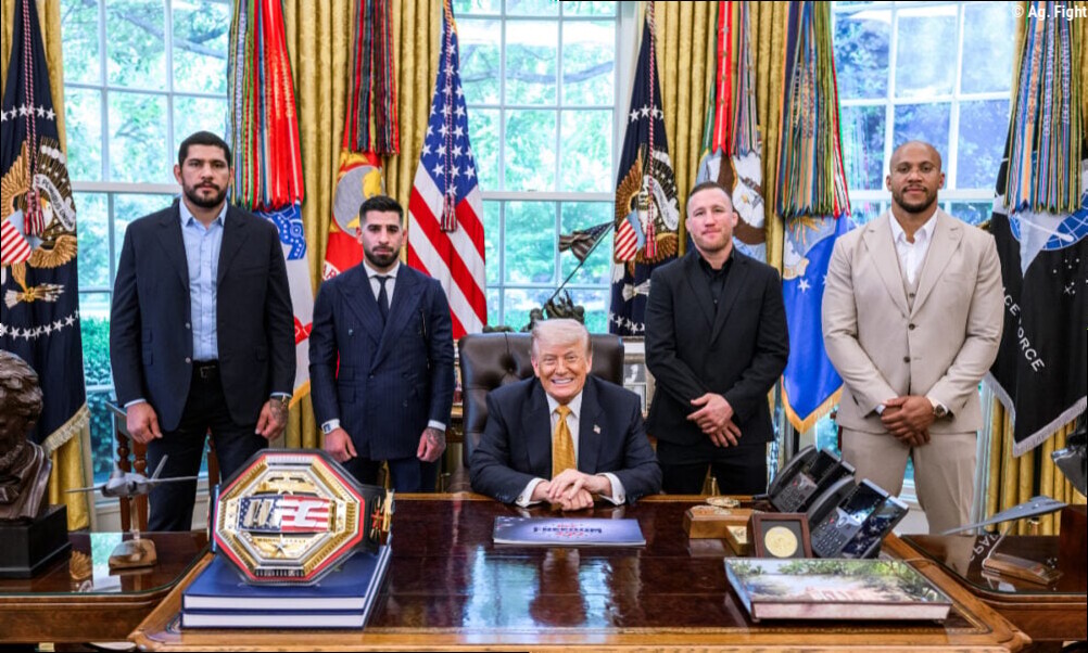 Campeão do UFC, Gaethje faz campanha para Donald Trump em Convenção Republicana