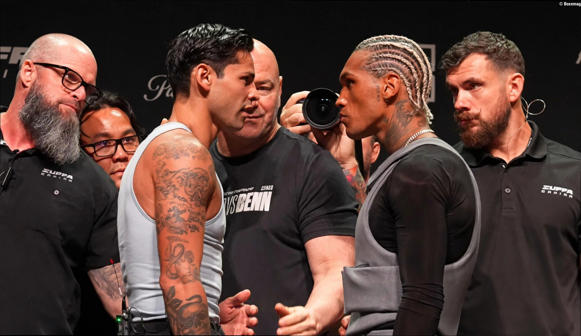 Vidéo : Dana White sépare Ryan Garcia et Conor Benn après un face-à-face houleux
