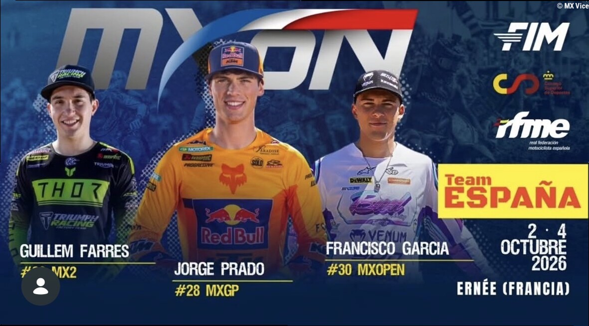 Francisco García Replaces Injured Ruben Fernandez in Team Spain for MXoN