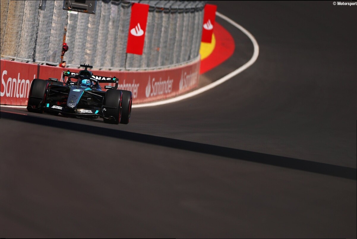 GP van Spanje: Russell snelste in VT1, Verstappen vijfde
