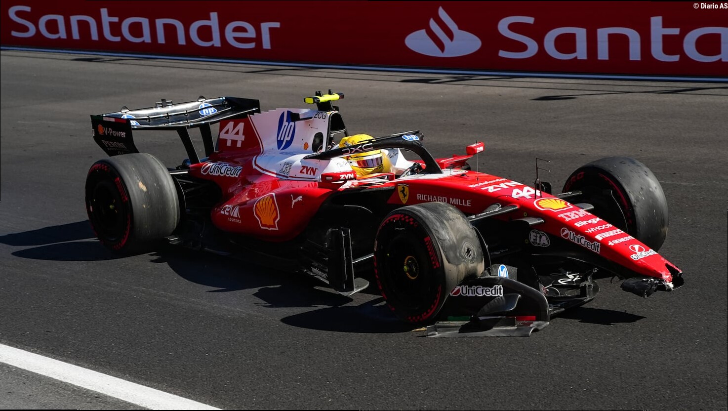Hamilton se estrella y Bearman destroza el Haas en Madrid
