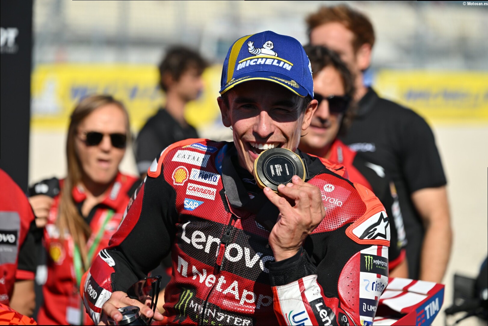 Marc Márquez rompe el record de inclinación con la Ducati: «65 grados y carenado al suelo»