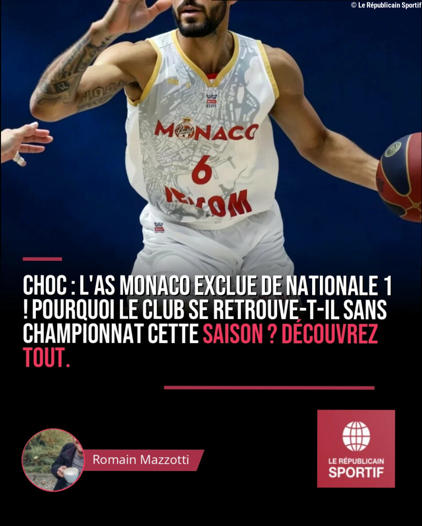 Basket – Monaco : L'AS Monaco est refusée en Nationale 1 et se retrouve sans championnat cette saison