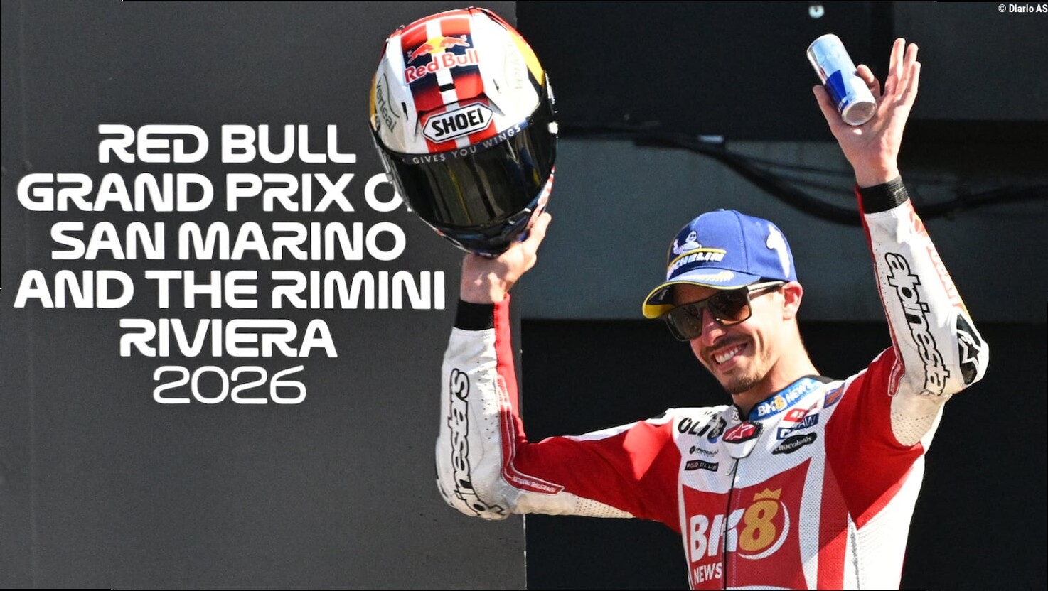 "Increíble un podio en el circuito de Simoncelli con sus colores"