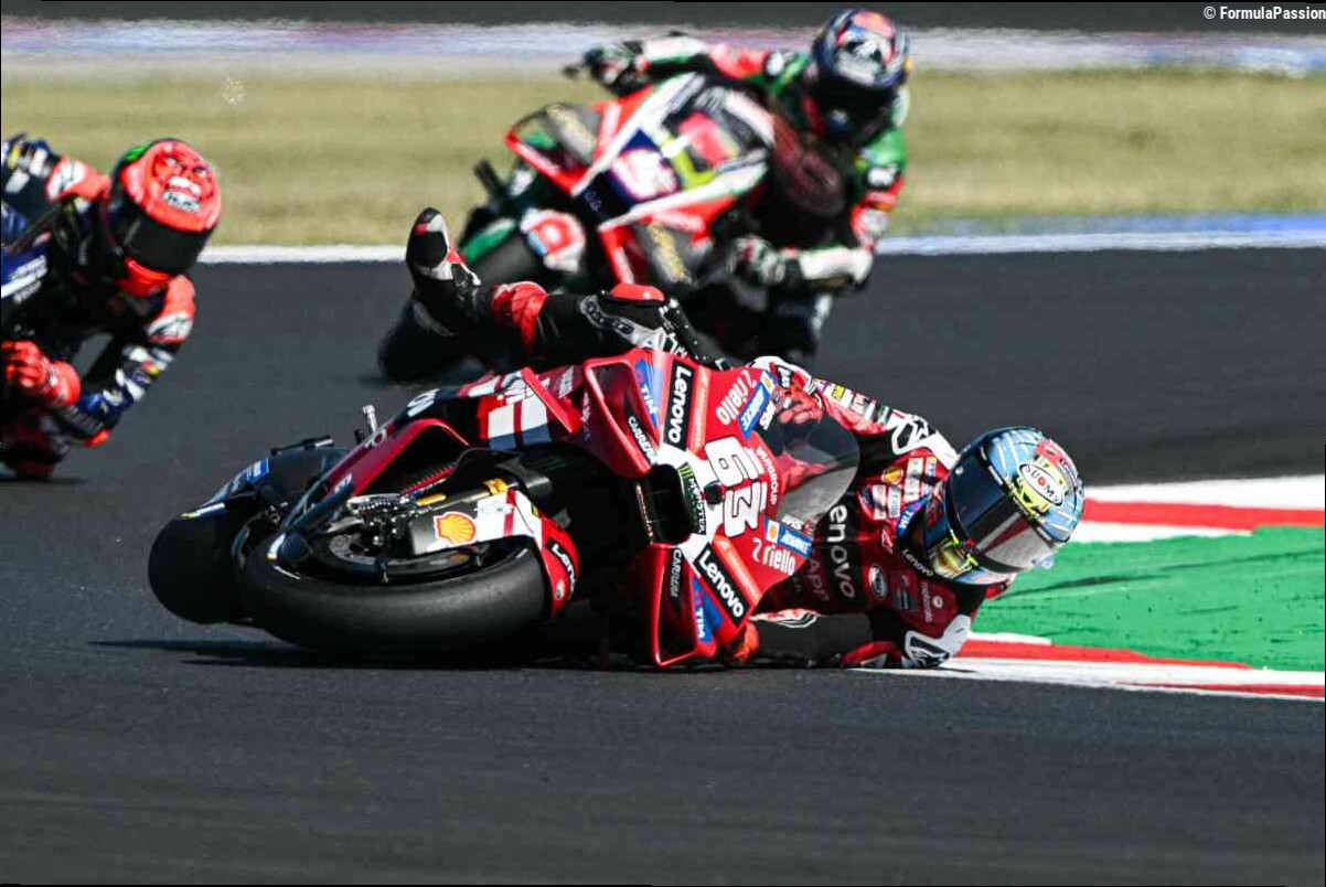 Bagnaia: "Poco da dire. Ducati ha fatto un bel lavoro, hanno vinto"