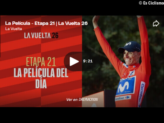 VÃ­deo resumen de la 21Âª etapa de la Vuelta a EspaÃ±a 2026 (Ãºltima)