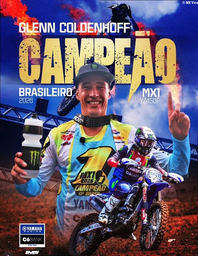 Glenn Coldenhoff dominates season finale and claims Brazilian motocross title