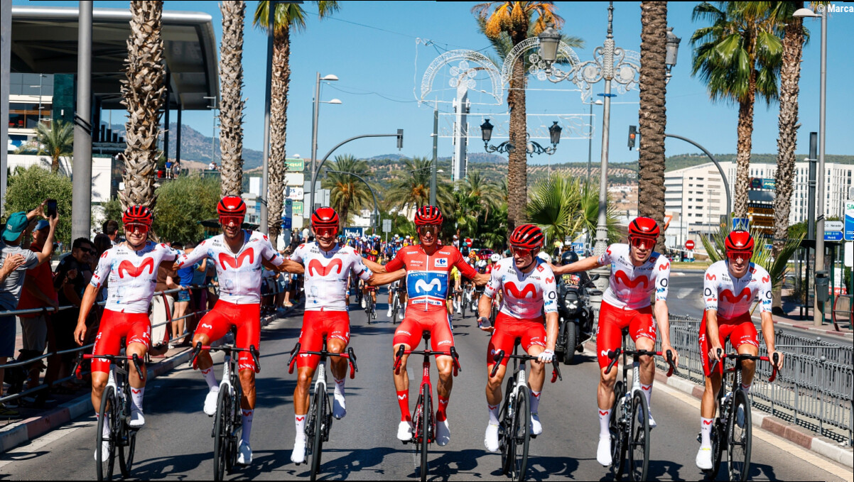 Subidón de Movistar, el mejor equipo español, en un ranking UCI que sigue gobernado por UAE
