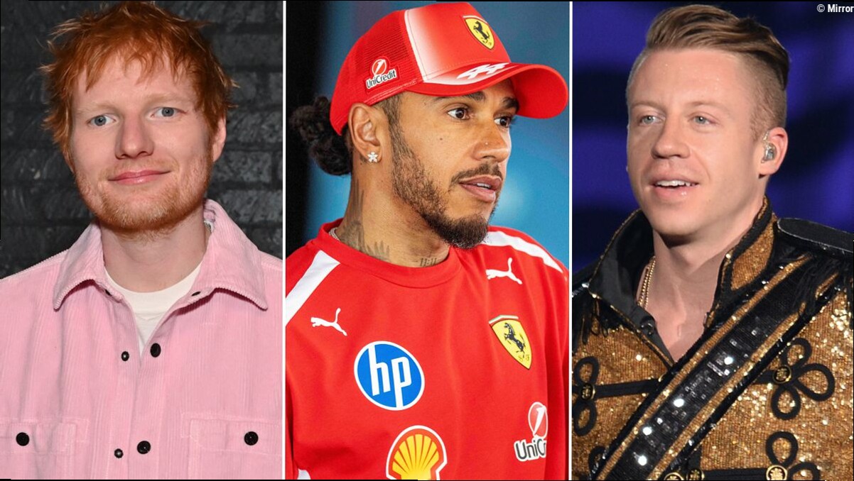 Lewis Hamilton weighs in as message sent to Macklemore after Ed Sheeran row