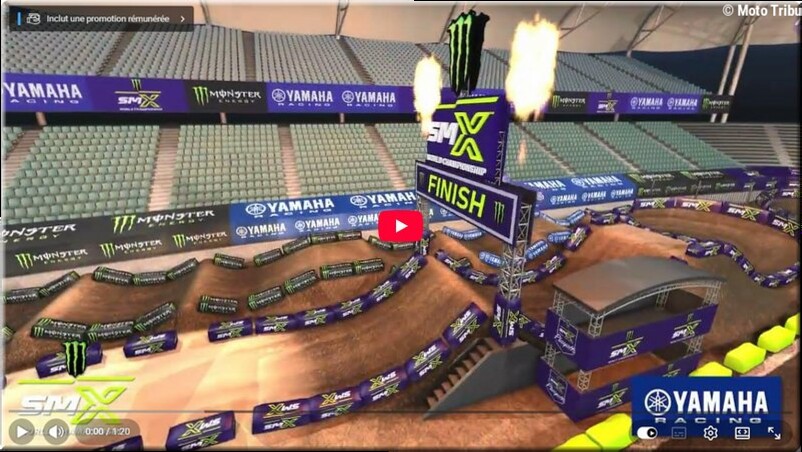 MOTOCROSS US – Los Angeles, playoff 2, l'animation vidéo de la piste et la présentation