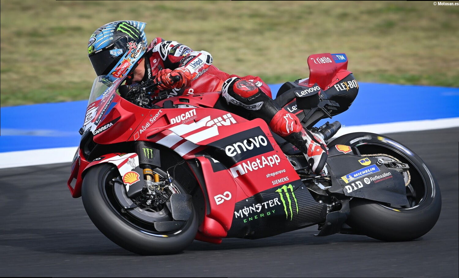Bagnaia enfadado: «Lo que se me escapó de la boca fue una metedura de pata, pero lo que pasó después carece de respeto»