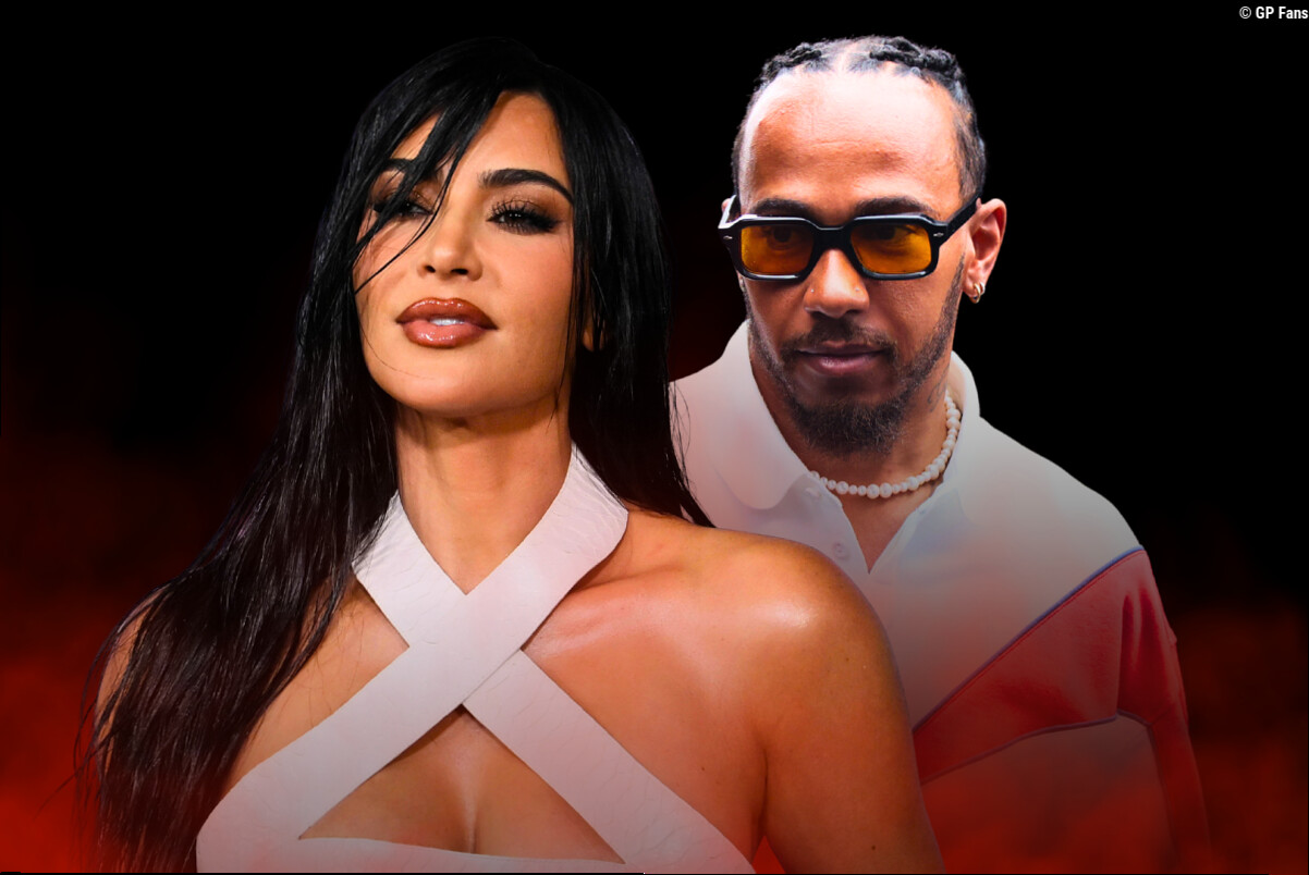 Lewis Hamilton links up with Kim Kardashian to leave all his Ferrari troubles behind