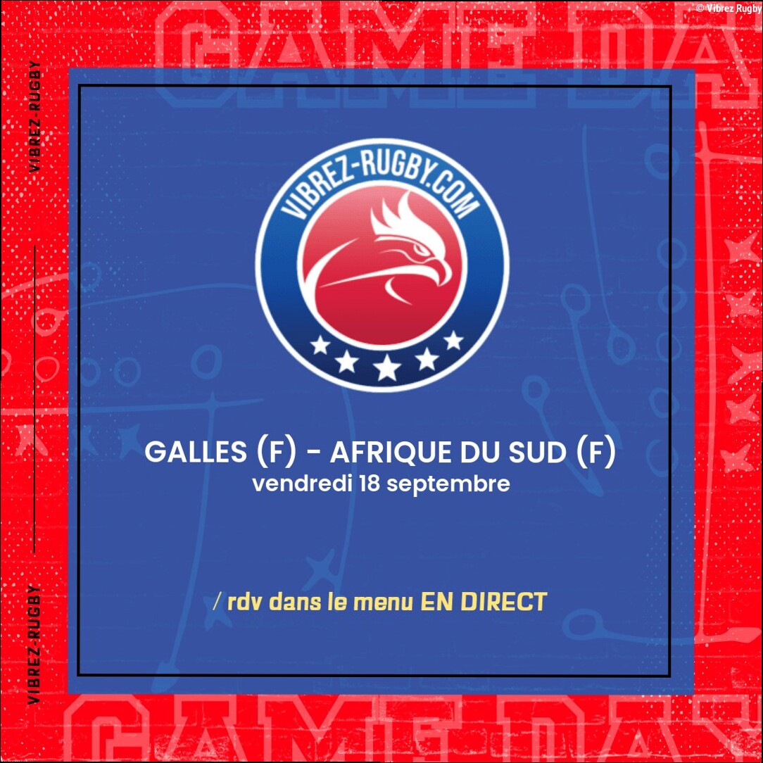 Galles (F) – Afrique du Sud (F) en direct