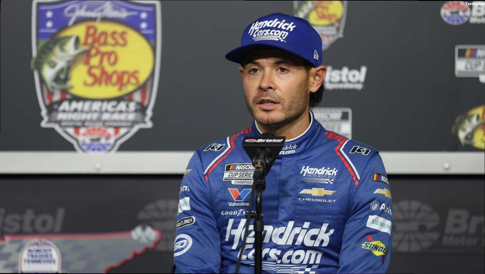 Canceled qualifying puts Kyle Larson on pole for Bristol Night Race