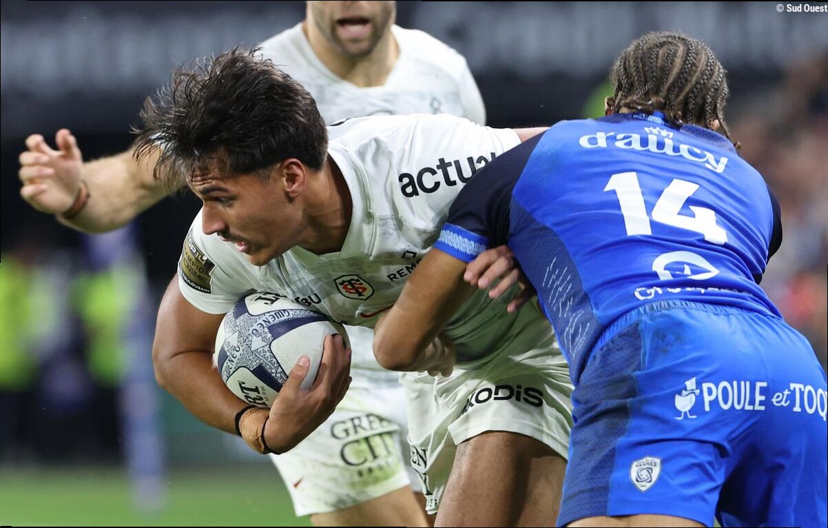 Top 14 : à l'expérience, Toulouse dompte Vannes et enchaîne un second succès de rang