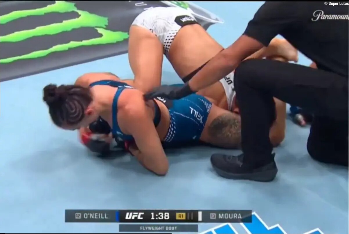 Vídeo: 'Rondinha' sofre finalização digna de Ronda Rousey no UFC 331