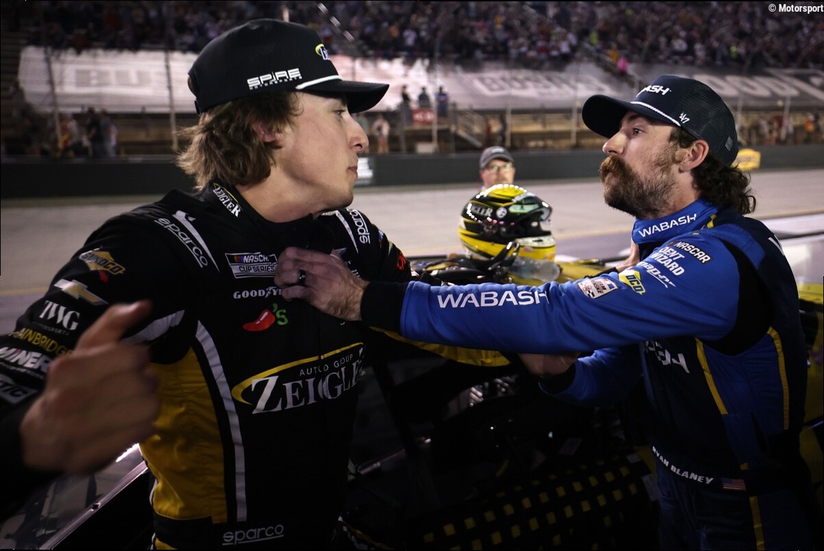 Carson Hocevar punches Ryan Blaney after late Bristol NASCAR clash