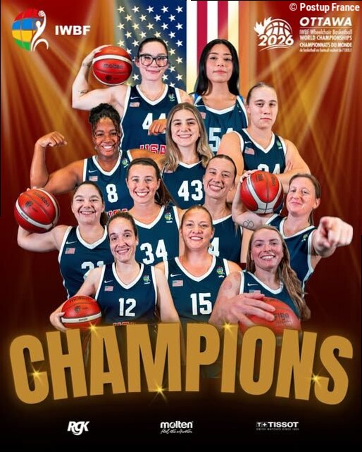 Mondial handisport 2026 : Les Etats-Unis champions du monde !