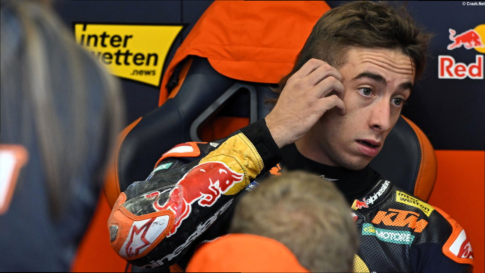 Pedro Acosta quips second Austrian MotoGP crash could be a good omen
