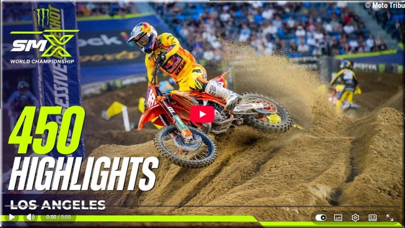 MOTOCROSS US – Los Angeles, playoff 2, les résumés vidéo 450 et 250 et les résultats