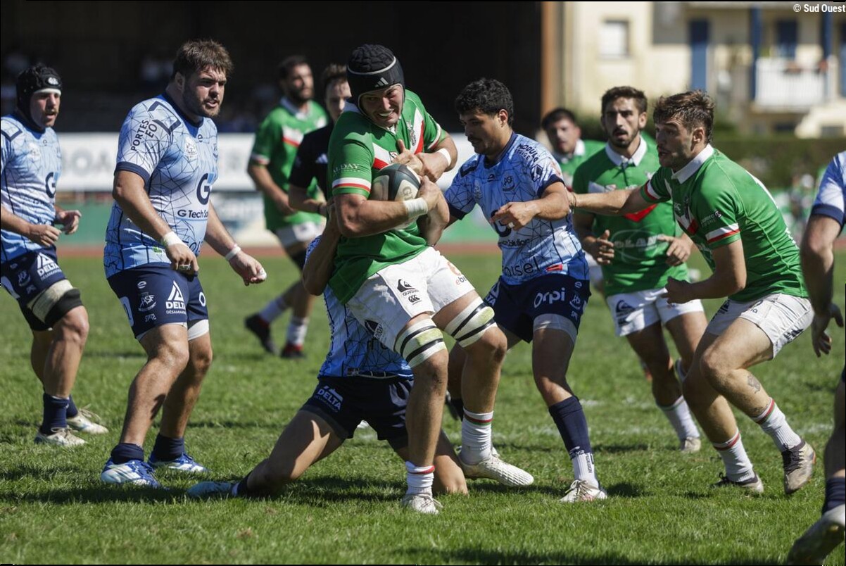 Rugby (Nationale 2) : Saint-Jean-de-Luz devra se contenter du bonus défensif