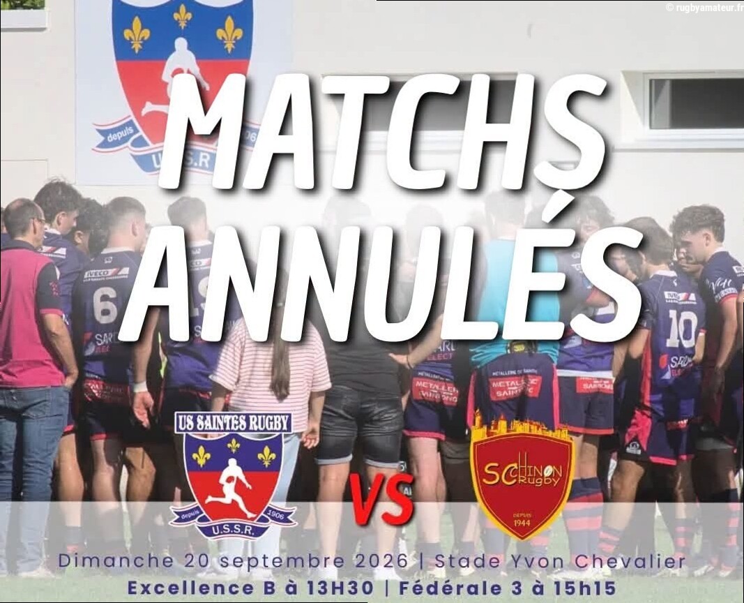 Fédérale 3 : Saintes – Chinon reporté… à cause d'un match des Girondins de Bordeaux 