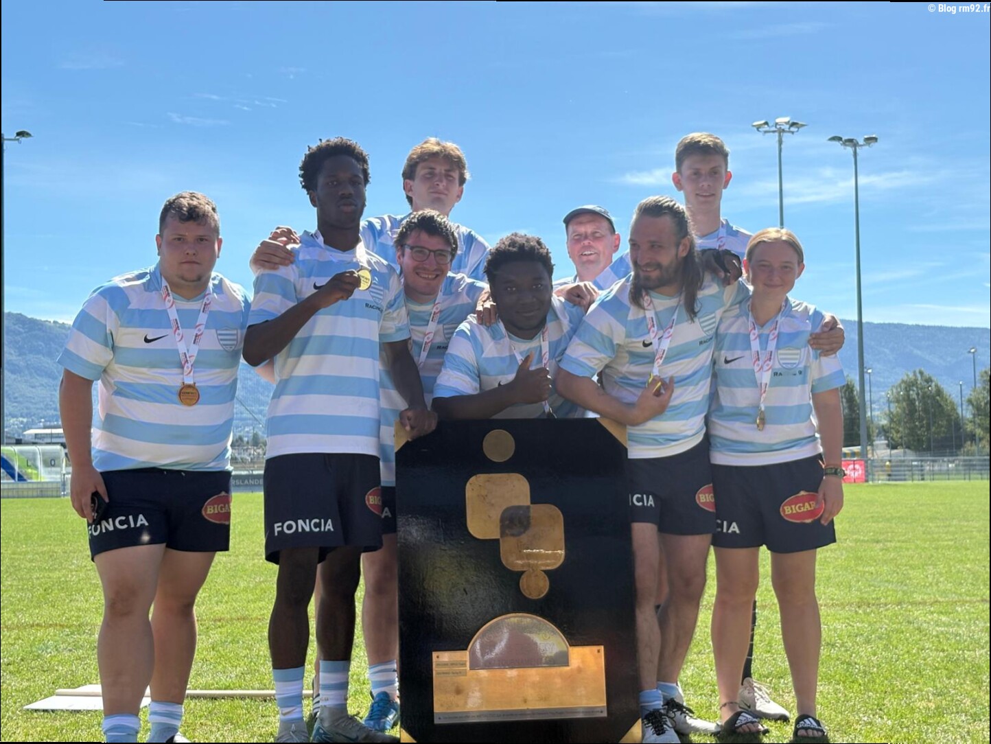 La section Rugby Adapté du Racing 92 à nouveau championne en Suisse !