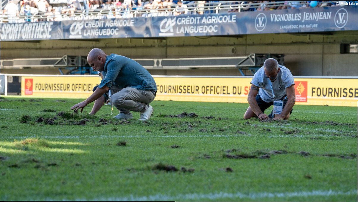 La pelouse du Septeo Stadium dans un état catastrophique, le MHR devra délocaliser son match contre Toulon