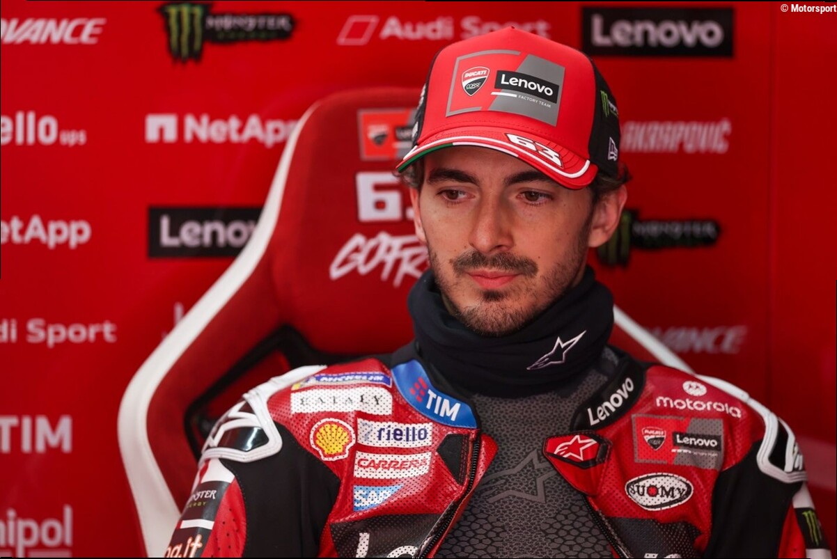 Bagnaia apunta a Ducati y no a las carcasas: "Los neumáticos eran los de siempre"