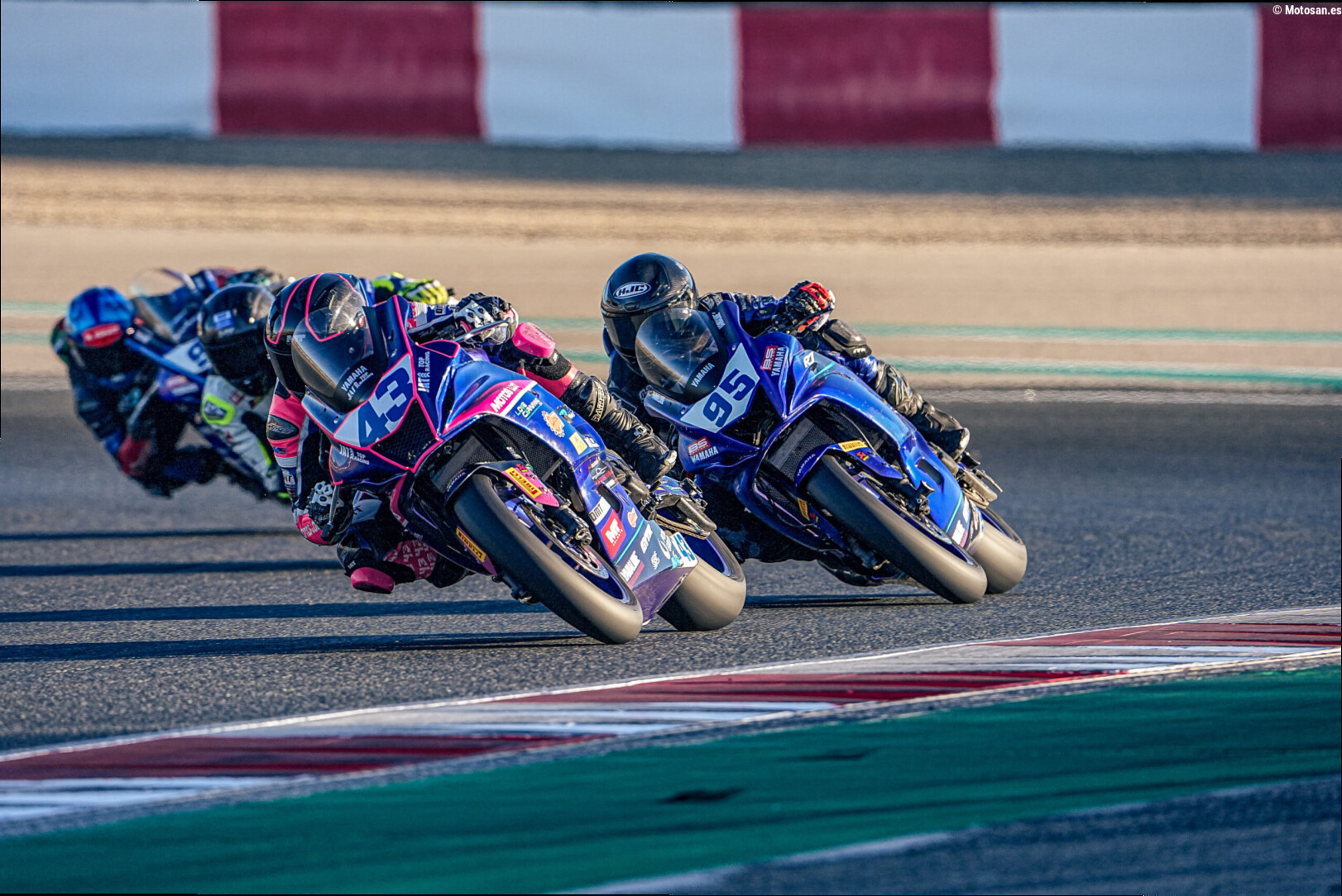 La Yamaha R7 Cup se decide por cuatro puntos tras un final al límite