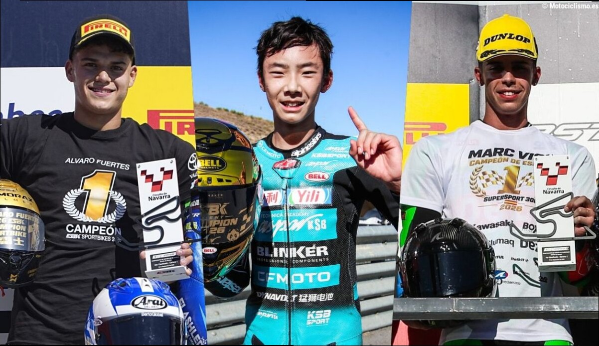 Álvaro Fuertes, Marc Vich y Shengbo Sun son campeones con el ESBK Superbike al rojo vivo