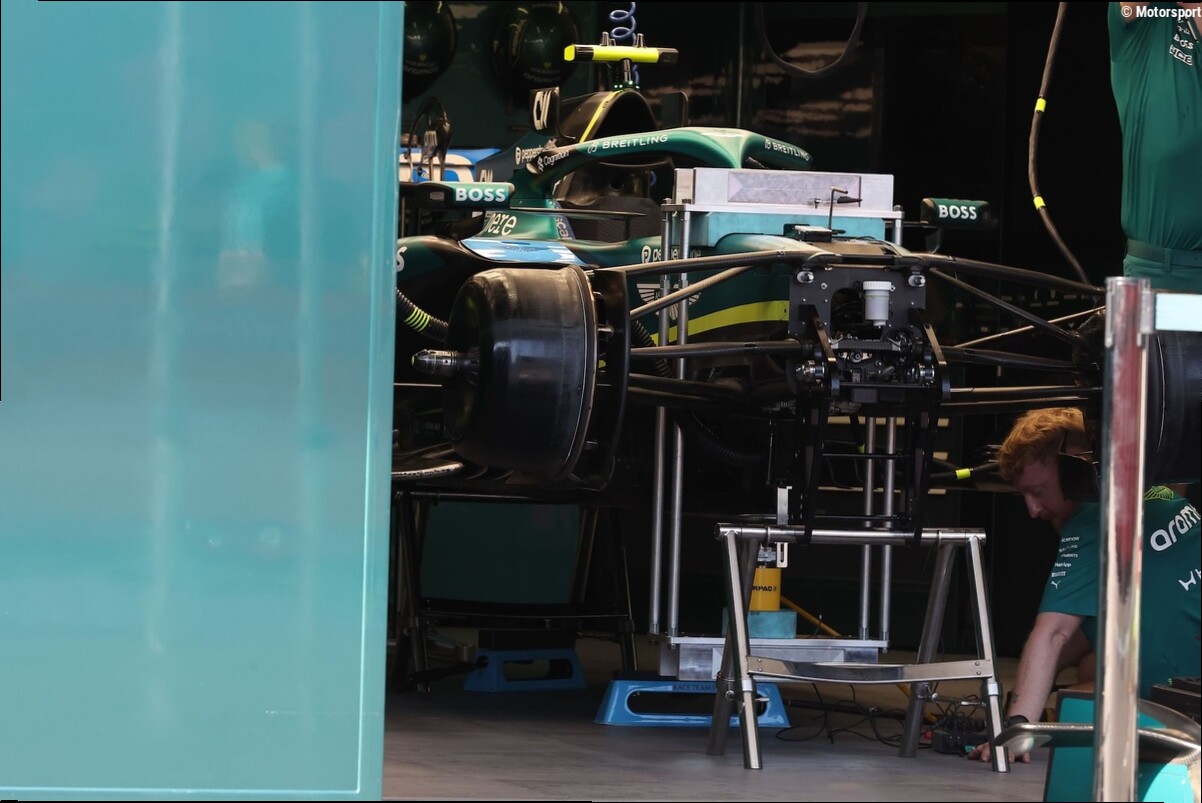 Los cambios de Aston Martin para Bakú, ocultos ante la FIA