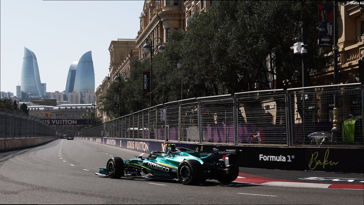 Libres 1 y 2 GP Azerbaiyán F1, en directo: Alonso y Sainz hoy en Bakú, en vivo