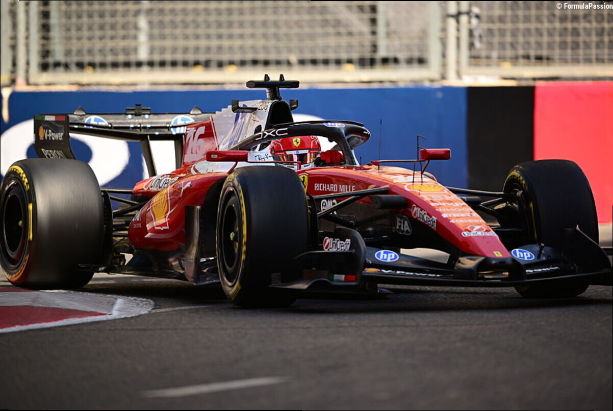 Ferrari, Baku inizia in salita. Leclerc: "Tanto lavoro da fare per ridurre il gap da Mercedes"