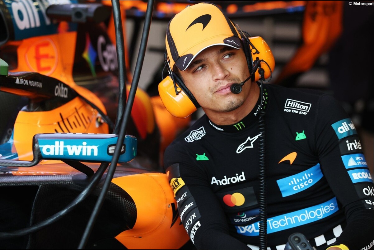 Norris lanza un aviso a McLaren en Bakú: "Estamos a kilómetros del ritmo"