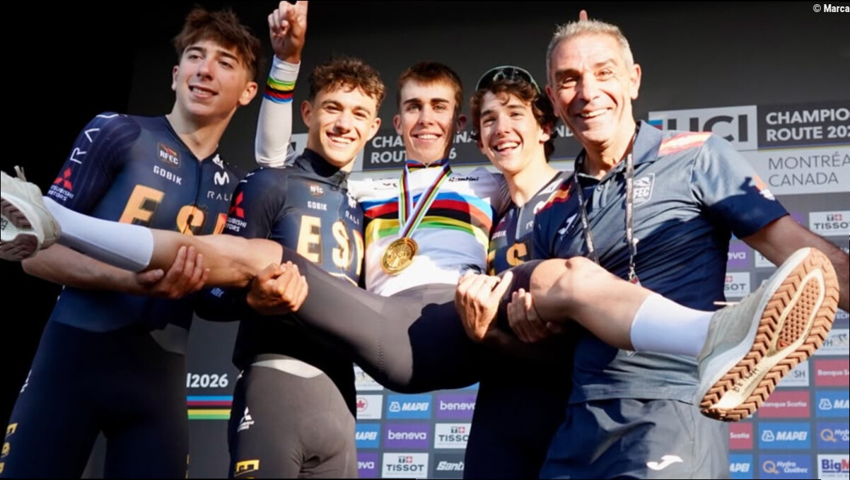 Los datos marcianos de Benja Noval, doble campeón mundial: 5,94 W/kg y su pulsómetro llegó a marcar 270