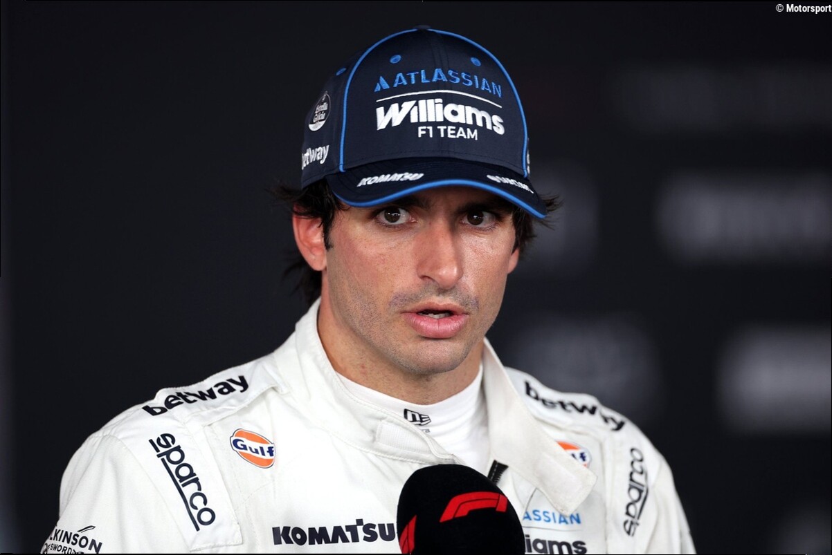 Sainz celebra el paso adelante de Williams: "La Q3 es una sorpresa"