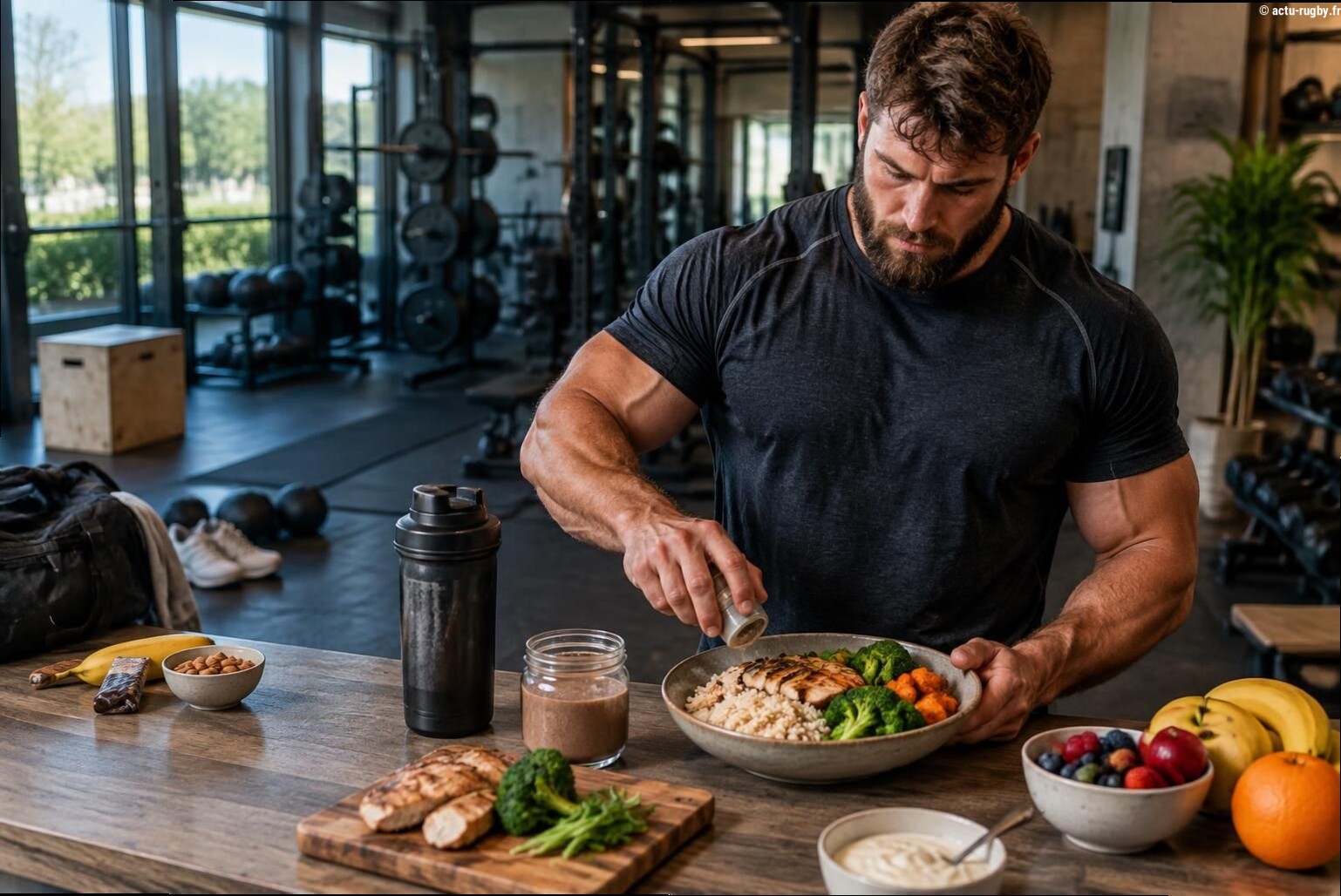 La périodisation de la nutrition sportive indispensable pour maintenir la masse magique d'un deuxième ligne puissant