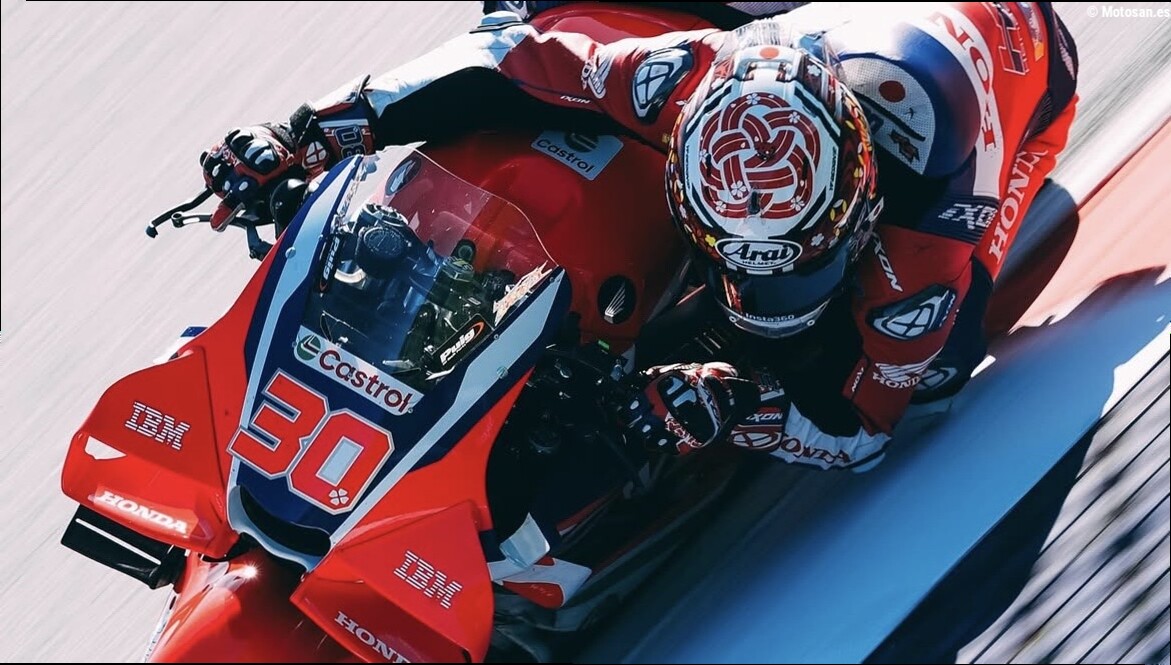 Nakagami sorprende tras sustituir a Joan Mir: "No esperaba estar por delante de los otros chicos de Honda"