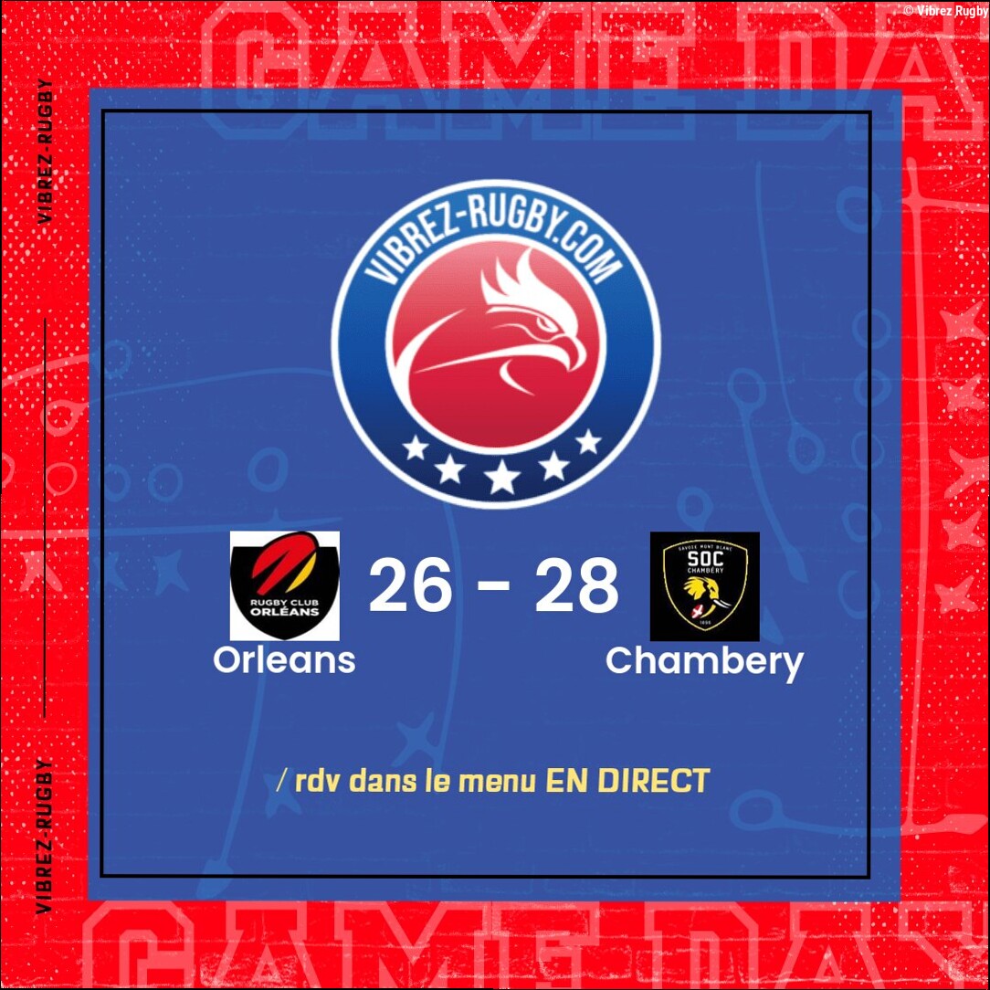 Résultat Orleans – Chambery: 26-28