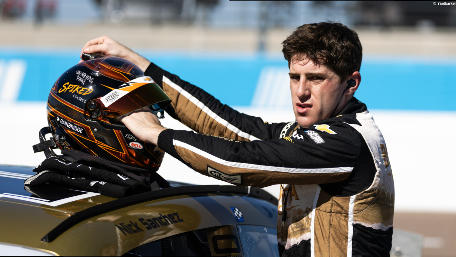 Nick Sanchez on pole for NASCAR Truck Series race at Kansas after qualifying canceled